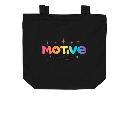 Motive Pride 2025 Tote, a Black Organic Cotton Tote Bag