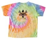 I'm Making GOOD Trouble, a Eternity Youth Tie Dye Tee (back-view)