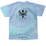 I'm Making GOOD Trouble, a Lagoon Classic Tie Dye Tee (back-view)