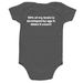 90by5 - Onesies, a Charcoal Infant Onesie (back-view)