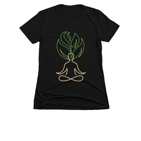Kapha, a Black Women's Slim Fit Tee