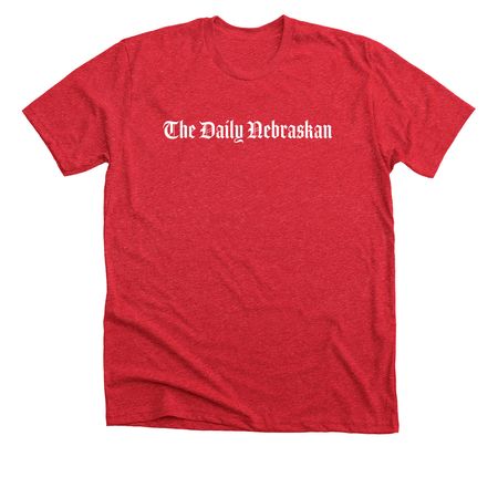 DN Go Big Red shirt, a Heather Red Premium Unisex Tee