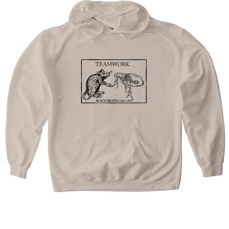 TeamWork, a Sand Gildan Softstyle Pullover Hoodie