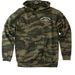 Camo Hoodie (Front & Back design), a Forest Camo Heavyweight Camo Pullover Hoodie
