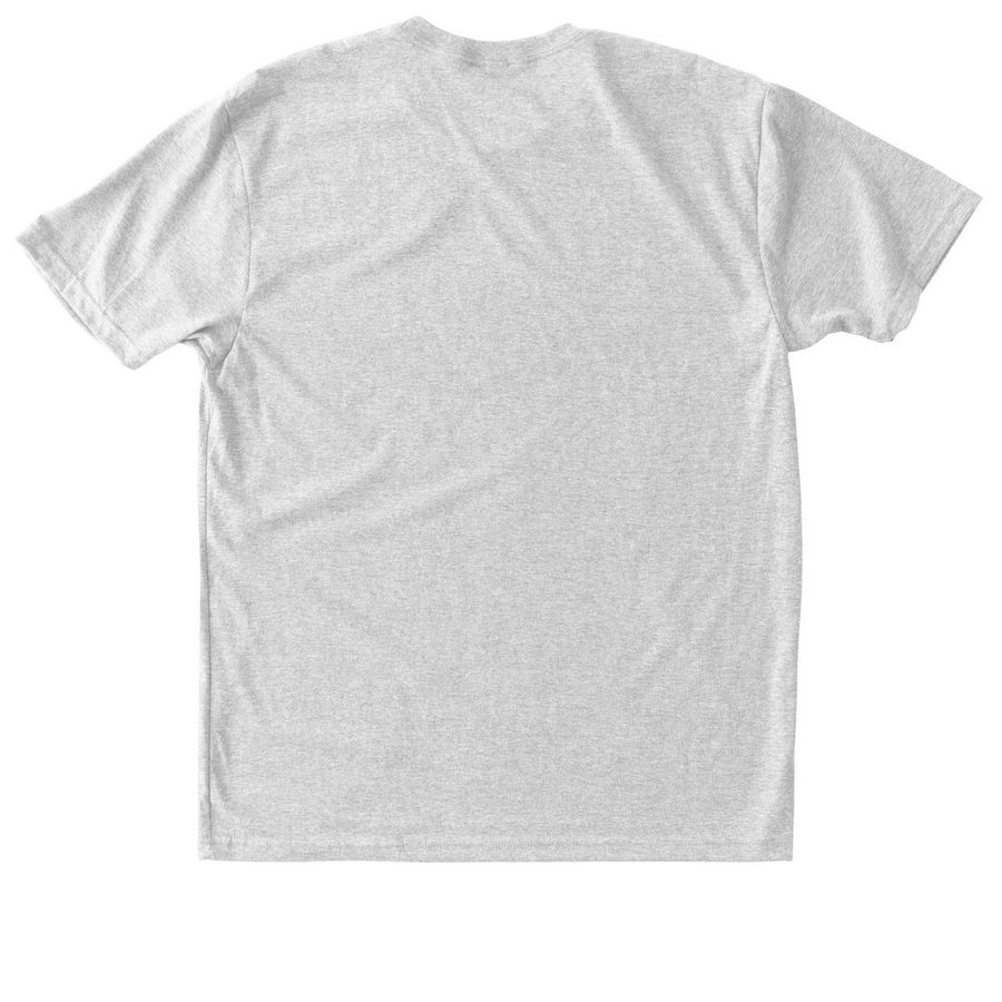 Classic Mendell Logo, a Heather White Triblend Unisex Tee (back-view)