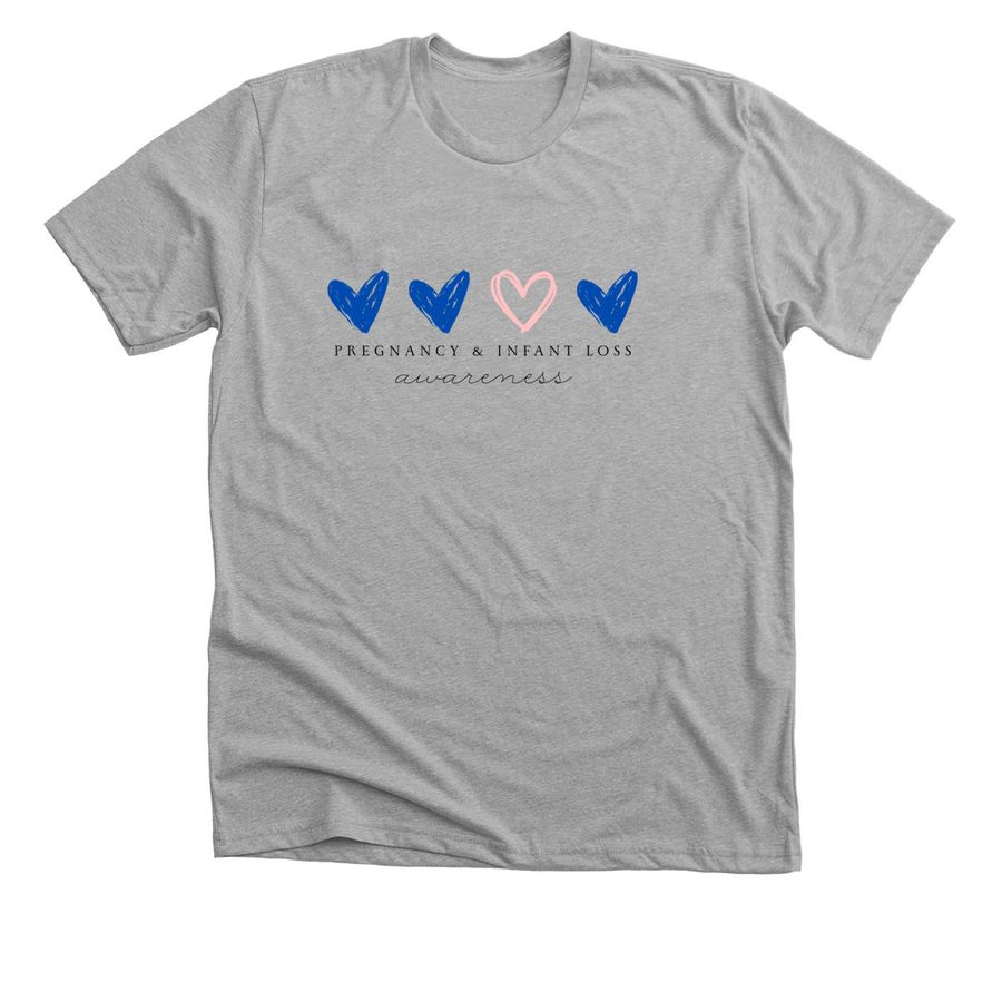 2025- Pregnancy & Infant Loss design 1, a Athletic Heather Premium Unisex Tee