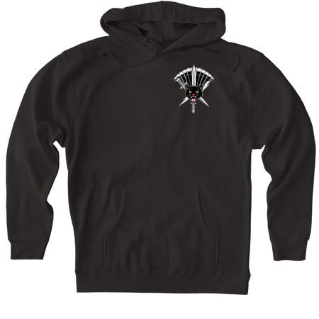 The WEZ, a Black Heavyweight Pullover Hoodie