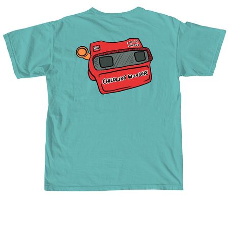 ViewMaster Tee, a Seafoam Comfort Colors Unisex Tee (back-view)