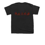 Handprint by Dustin Newman, a Black Youth Unisex Tee (back-view)