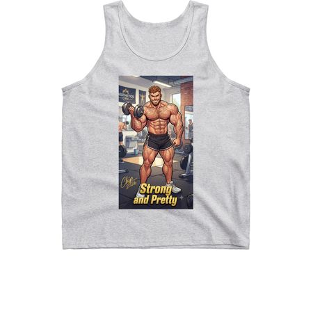 Strong and Pretty Curl, a Sport Grey Classic Unisex Tank Top
