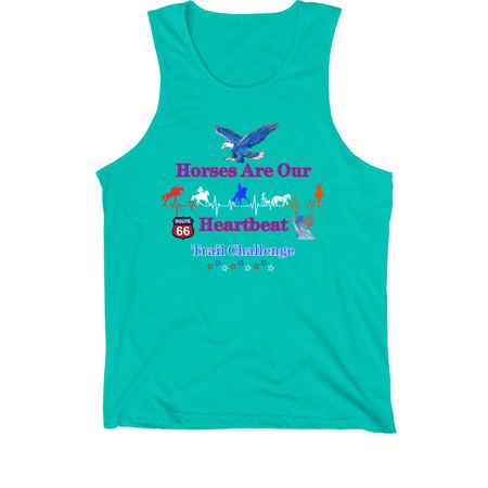 America The Beautiful Trail Challenge, a Teal Premium Cotton Tank