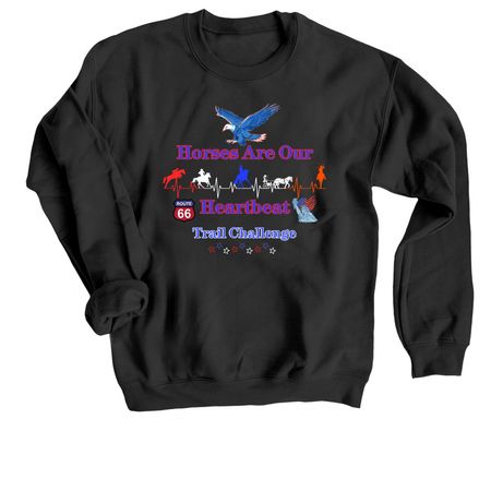 America The Beautiful Trail Challenge, a Black Crewneck Sweatshirt