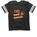 Toby Strong, a Vintage Smoke / White Football Jersey Tee (back-view)