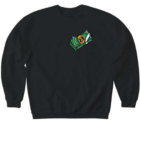 ANGRY$, a Black Softstyle Crewneck Sweatshirt