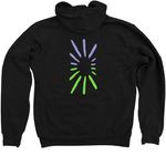 Lounge Tops&nbsp;, a Black Zip Up Hoodie (back-view)