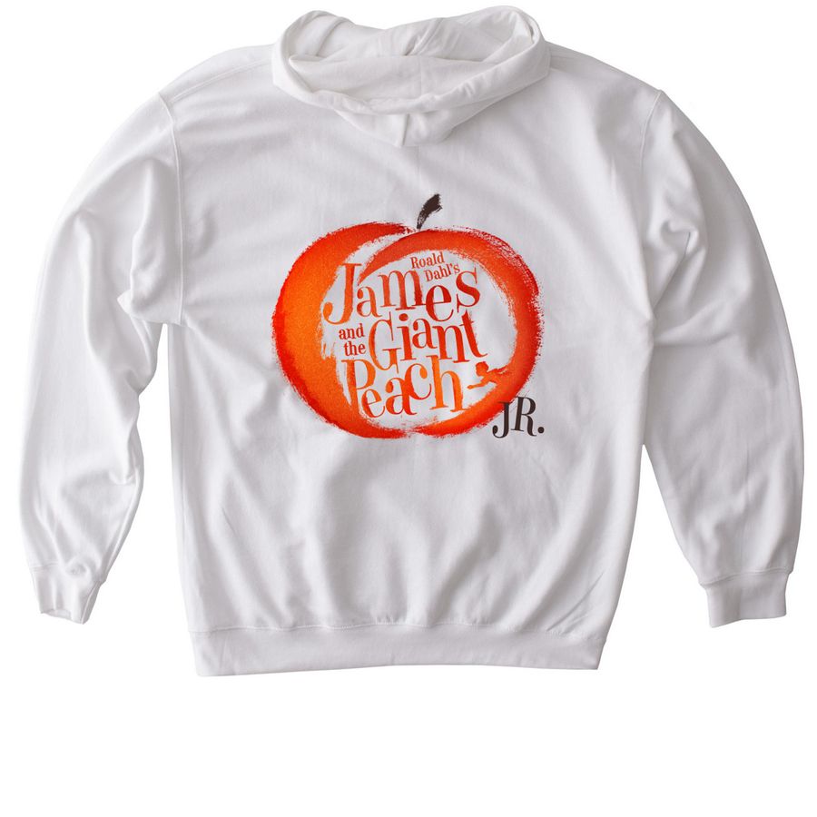 James & the Giant Peach Cast Hoodie&nbsp;, a White Gildan Softstyle Pullover Hoodie