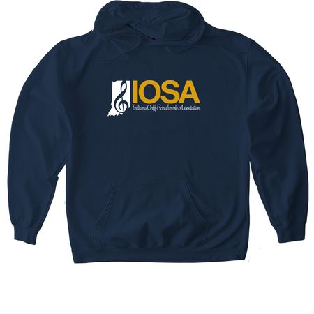 IOSA Classic Adult Apparel, a Navy Gildan Softstyle Pullover Hoodie
