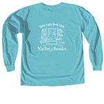 Spicy Little Book Club Merch, a Lagoon Comfort Colors Long Sleeve Tee (back-view)