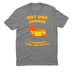 Hot Dog Summer, a Aluminum Grey Allmade Eco Triblend Unisex Tee