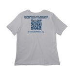 Taylor County FL Democrats Light Shirt Colors, a Solid Athletic Grey Women?s Relaxed Cotton Tee (back-view)