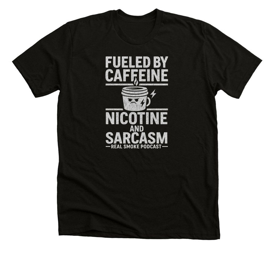 Fueled by......, a Solid Black Blend Premium Unisex Tee