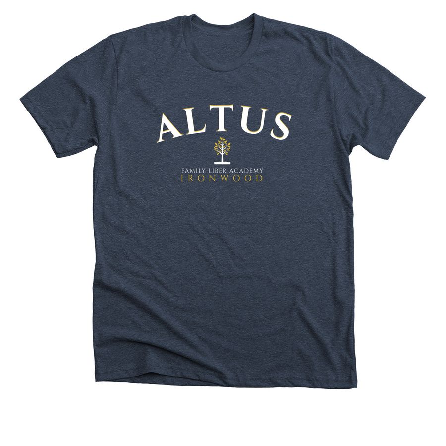 ALTUS Ironwood Tee, a Heather Midnight Navy Premium Unisex Tee