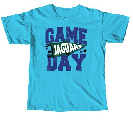 Game Day Jaguars&nbsp;, a Lagoon Blue Comfort Colors Unisex Tee