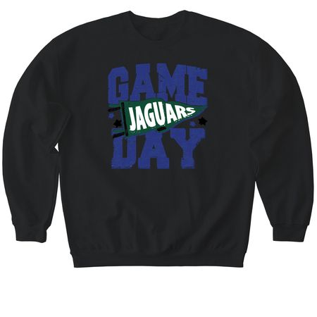 Game Day Jaguars&nbsp;, a Black Softstyle Crewneck Sweatshirt