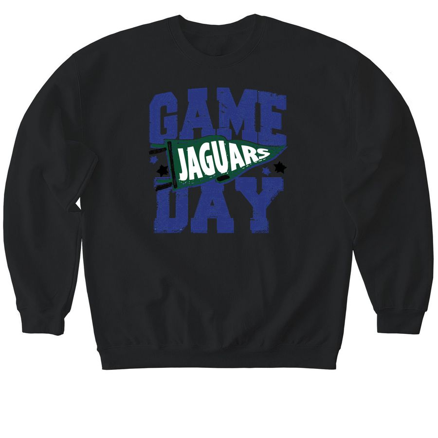 Game Day Jaguars&nbsp;, a Black Softstyle Crewneck Sweatshirt