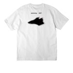 SWIMMING T-Shirt, a White Unisex Heavyweight Tee (back-view)