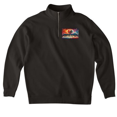 Defined by the Heart? | Zips & Pullovers, a Black Midweight Quarter Zip Pullover