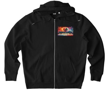 Defined by the Heart? | Zips & Pullovers, a Black Stanley/Stella Unisex Cultivator 2.0 Zip Up Pullover Hoodie
