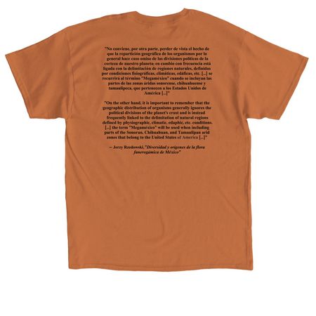Mega Mexico, a Texas Orange Classic Unisex Tee (back-view)