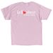 Le Bonheur Popsicles, a Light Pink Classic Unisex Tee (back-view)