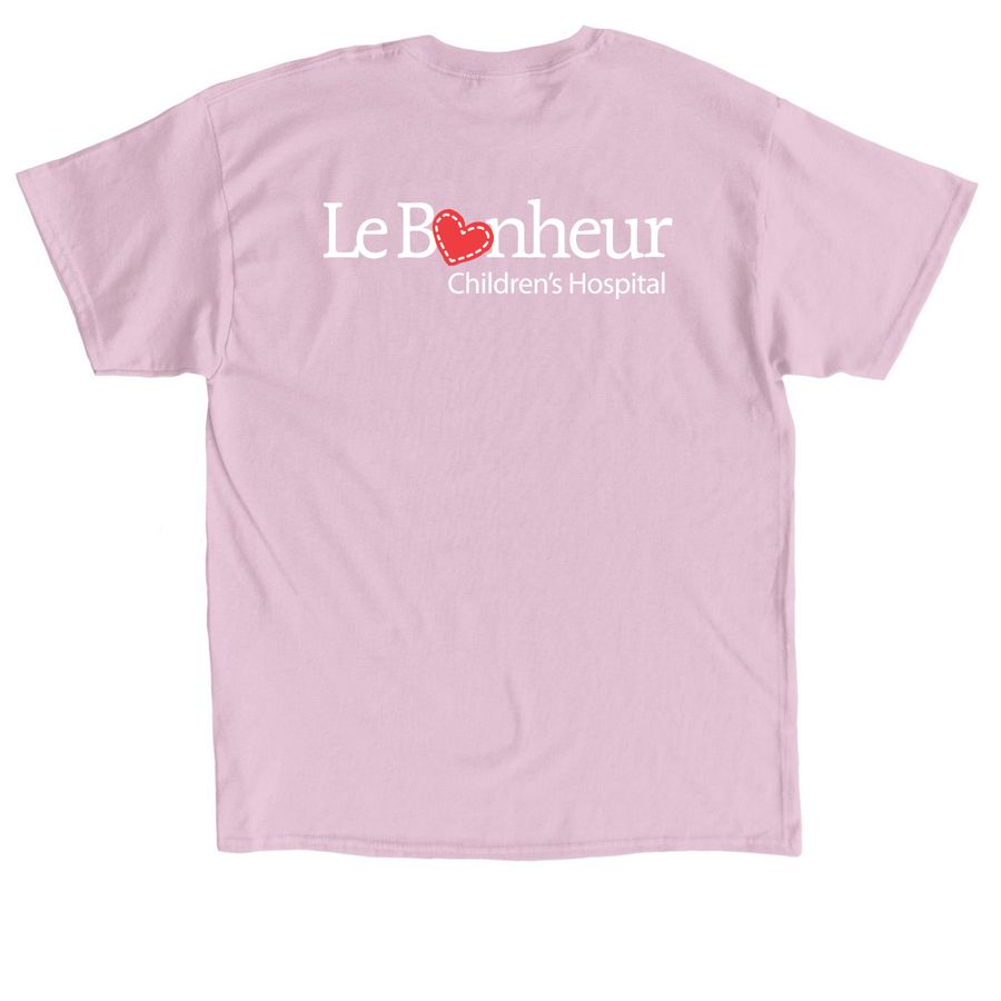 Le Bonheur Popsicles, a Light Pink Classic Unisex Tee (back-view)