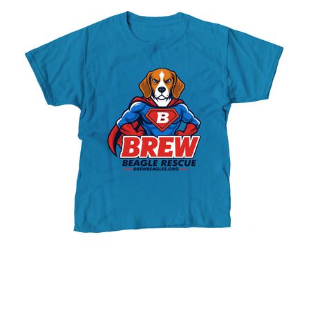 Guardian Hero Dog - Front Design, a Sapphire Youth Unisex Tee