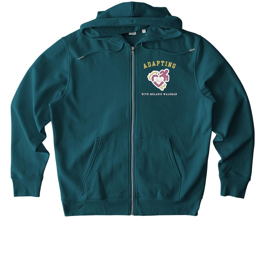 Adapting over heart, a Stargazer Stanley/Stella Unisex Cultivator 2.0 Zip Up Pullover Hoodie
