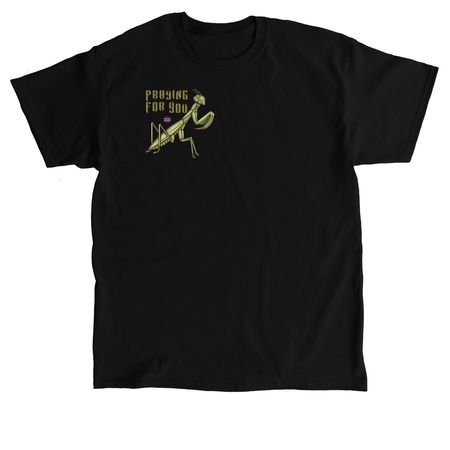 Praying Mantis Front/Back, a Black Classic Unisex Tee