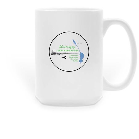 Drink Up for CLA, a White Large Coffee Mug