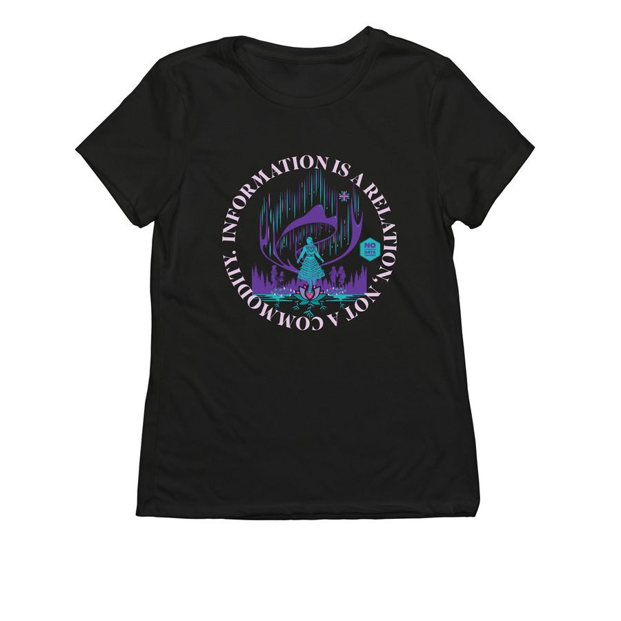 Information Is A Relation, Not A Commodity., a Deep Black Allmade Eco Triblend Women?s Tee