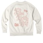 Emunah BBG Crew, a White Sand Allmade Organic CVC Crewneck Sweatshirt (back-view)