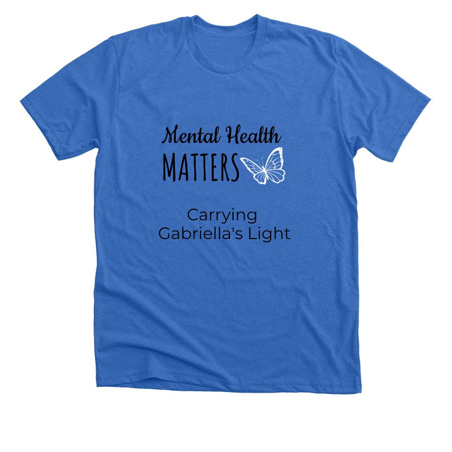 Team Carrying Gabriella's Light&nbsp;, a Heather True Royal Premium Unisex Tee