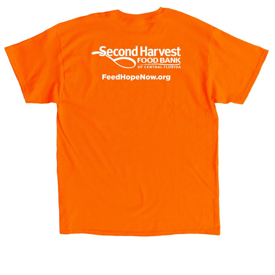 Every Action Counts, a Orange Classic Unisex Tee (back-view)
