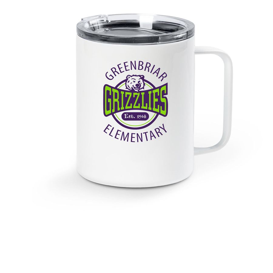 Travel Mugs, a White Stainless Steel Travel Mug