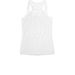 Be Kind to Your Mind, a White Women's Racerback (back-view)