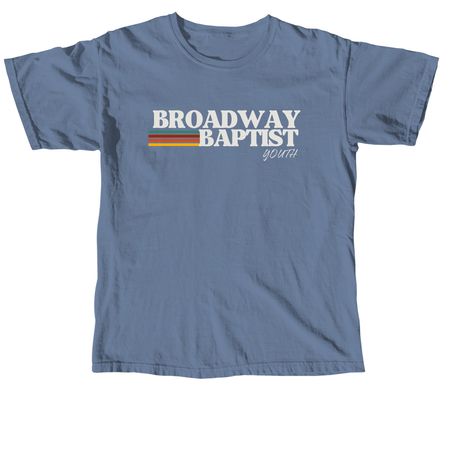 Broadway Baptist Youth Campaign, a Blue Jean Comfort Colors Unisex Tee