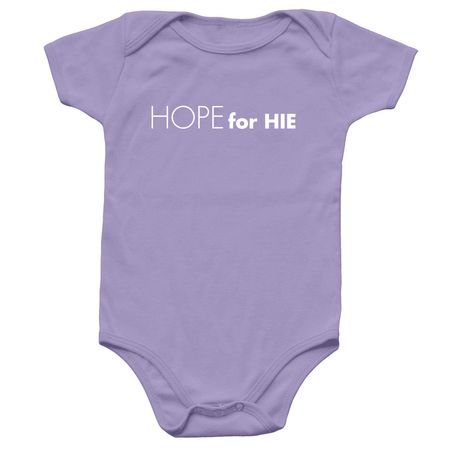 Hope for HIE Logo Wear - Baby, a Lavender Infant Onesie