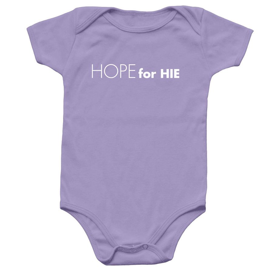 Hope for HIE Logo Wear - Baby, a Lavender Infant Onesie