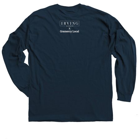 10003&nbsp;Modern, a Navy Classic Long Sleeve Tee (back-view)