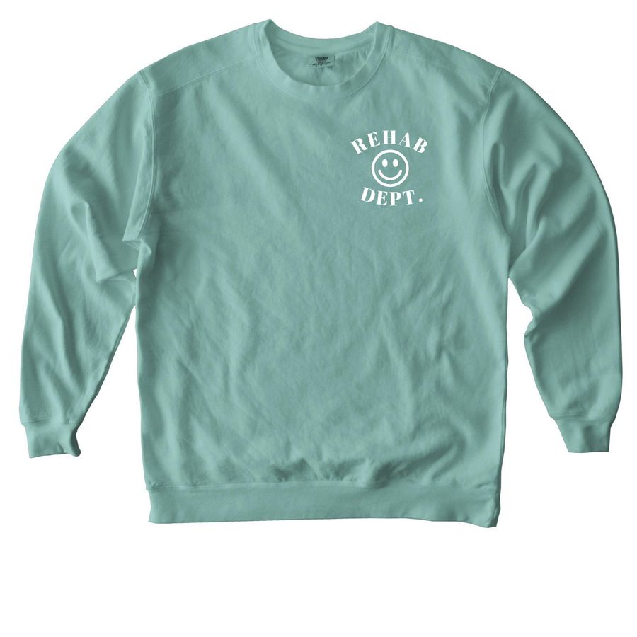 Rehab Dept. Comfort Colors Crewneck, a Seafoam Comfort Colors Crewneck Sweatshirt